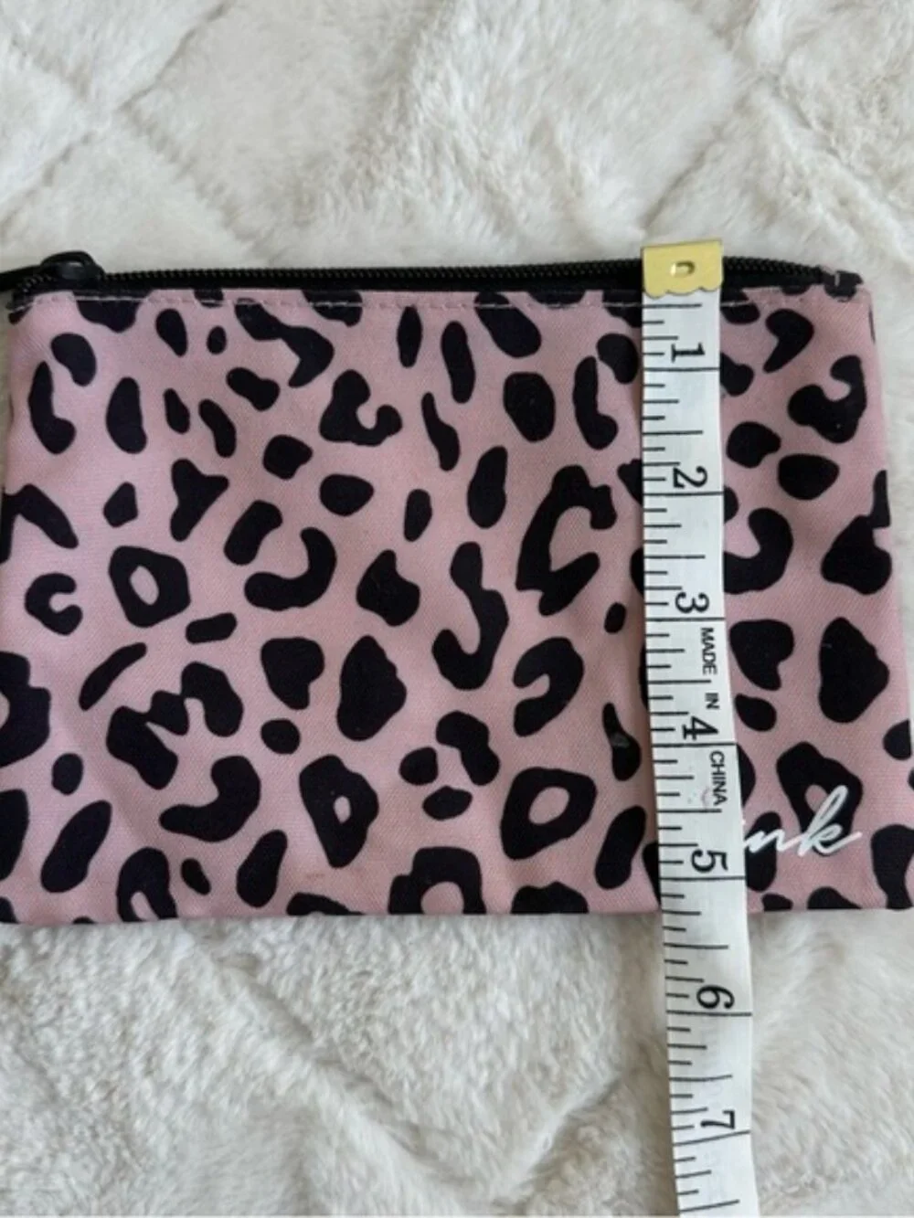 Victoria's Secret PINK | Pink and Cream Cheetah Print Cosmetic Case